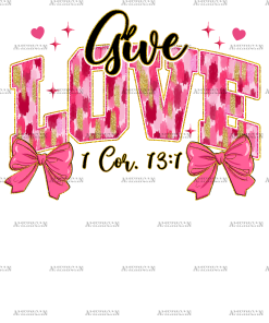 Give Love DTF Transfer