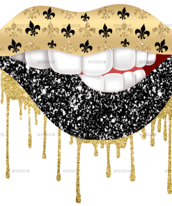 Lips NewOrleans DTF Transfer