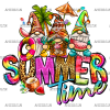 Gnomies Summer Time DTF Transfer