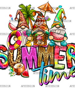 Gnomies Summer Time DTF Transfer