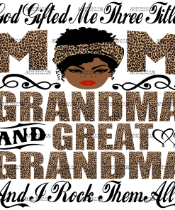 God Gifted Me Three TItles Mom DTF Transfer