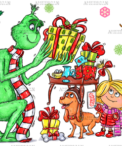 Grinch Gifts UV DTF Transfer