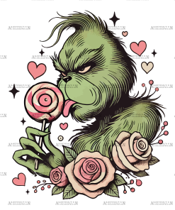 Grinch Sucker DTF Transfer