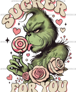 Grinch Sucker For You DTF Transfer