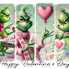 Grinch Valentine DTF Transfer