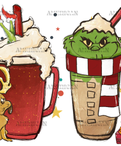 Grinchmas Latte UV DTF Transfer