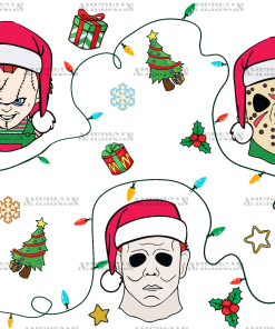 Hallochristmas Lights UV DTF Transfer