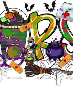 Halloween Nurse UV DTF Transfer