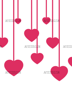 Hanging Hearts UV DTF Transfer