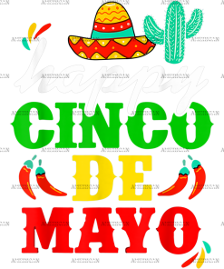 Happy Cinco De Mayo DTF Transfer