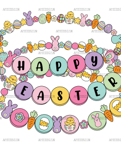 Happy Easter Bracelet DTF Transfer