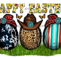 Happy Easter Cowboy Eggs DTF Transfer