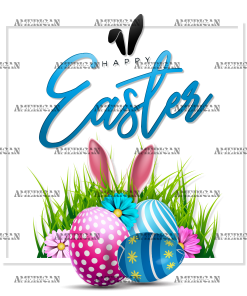Happy Easter Party Frame DTF Transfer