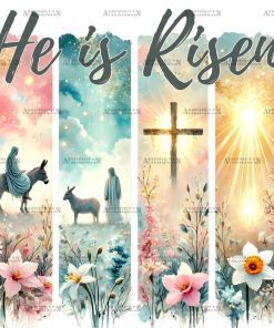 He Is Risen Frame DTF Transfer