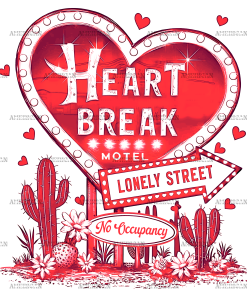 Heart Break DTF Transfer