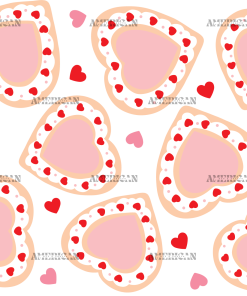 Heart Cookie Valentine-1 UV DTF Transfer