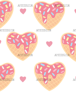 Heart Cookie Valentine-2 UV DTF Transfer