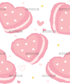 Heart Macaron UV DTF Transfer