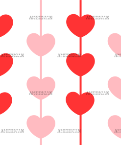 Hearts UV DTF Transfer