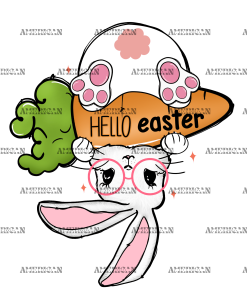 Hello Easter Inverted DTF Transfer