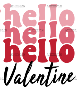 Hello Valentine UV DTF Transfer