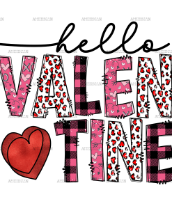 Hello Valentine DTF Transfer