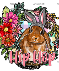 Hip Hop Bunny DTF Transfer