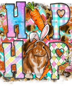 Hip Hop Rabbit DTF Transfer