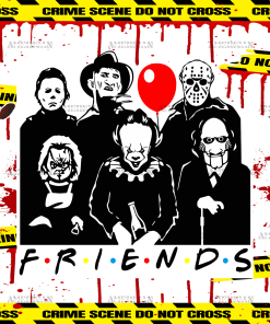 Horror Crime Scene Do Not Pass UV DTF Transfer