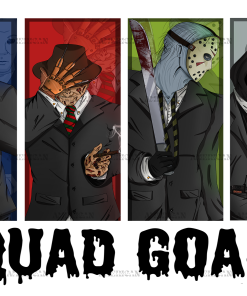 Horror Squad Goals UV DTF Transfer