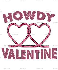 Howdy Valentine-2 DTF Transfer