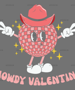 Howdy Valentine Disco DTF Transfer
