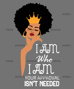 I Am Who I Am Crown Woman-2 DTF Transfer
