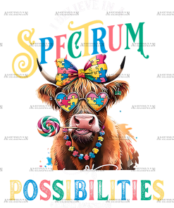 I Believe In A Spectrum Of Possibilities DTF Transfer