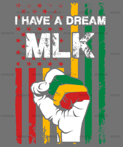 I Have A Dream MLK Flag-5 DTF Transfer