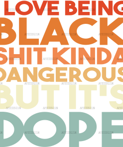 I Love Being Black DTF Transfer