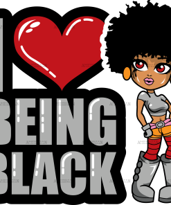 I Love Being Black Women DTF Transfer