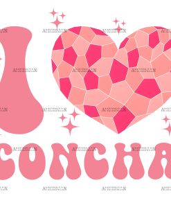 I Love Concha-2 DTF Transfer