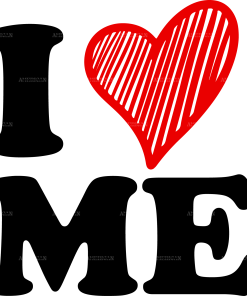 I Love Me DTF Transfer