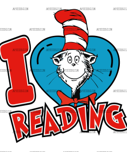 I Love Reading-2 DTF Transfer