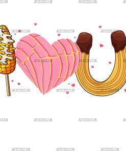 I Love You Churros DTF Transfer