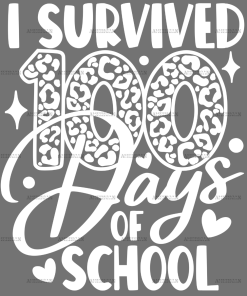 I Survived 100 Days Of School-2 DTF Transfer