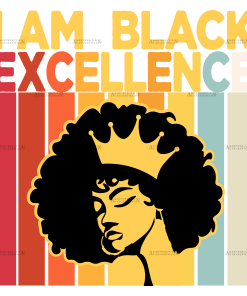 I am Black Excellence-1 DTF Transfer