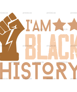 I am Black History-8 DTF Transfer