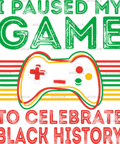 I Paused My Game DTF Transfer