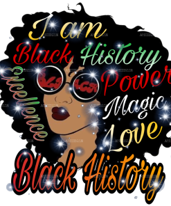 Iam Black History Women DTF Transfer