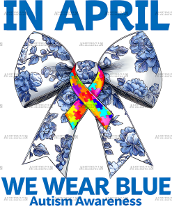 In April We Wear Blue-10 DTF Transfer