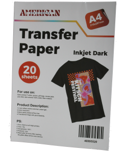 A4 Inkjet Dark Transfer Paper 20 Sheets