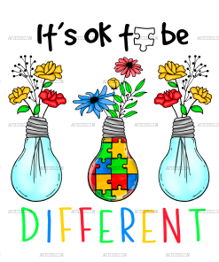 Its Ok To Be Different-2 DTF Transfer