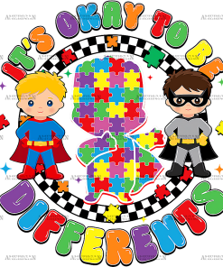 Its Ok To Be Different-8 DTF Transfer